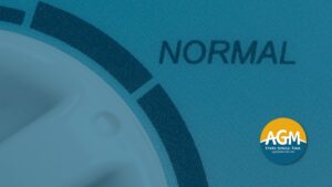 dial pointing to normal
