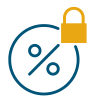 lower fixed rates transparent icon